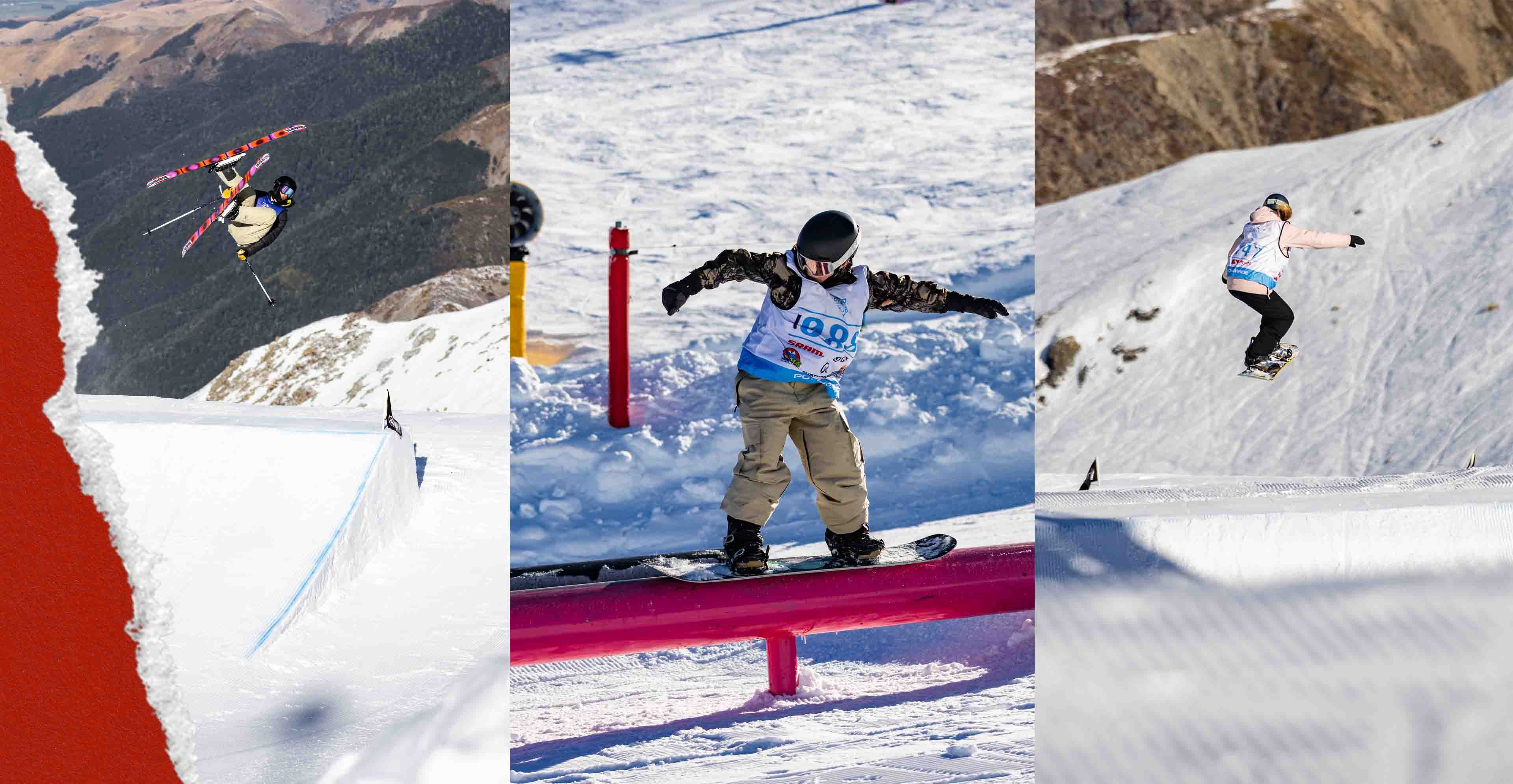 SSNZ Mt Hutt Big Air and Rail Jam rampage. 